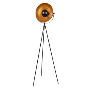 Lampada piantana orientabile in ferro nero