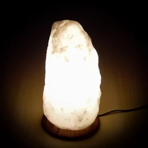 Lampada di sale  classica dell' Himalaya 2/3 kg bianca