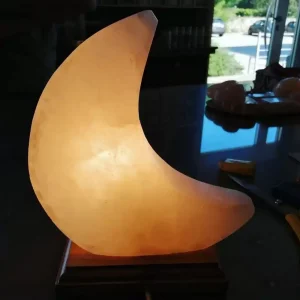 Lampada di sale dell' Himalaya Luna Rosa 3kg